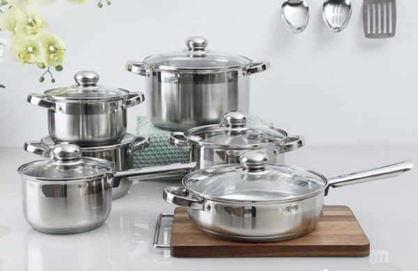 Wilson Stainless Steel 12-Piece Cookware Set